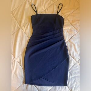 Navy Blue Dress; Size 0-2